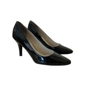 Nickels Dorothy Black Patent Pumps Size 5 Classic 3”‎ Heels